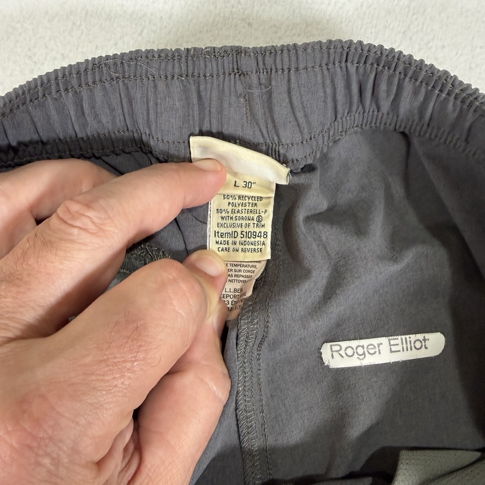 LL Bean Mens Multisport Pants Gray Size Large 30" Inseam 510948 Lightweight - Picture 6 of 8
